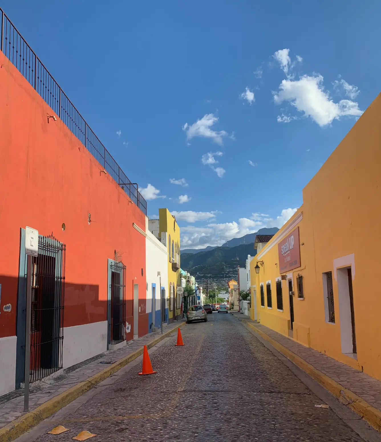 <p>街景。其实国外有很多这样的地方，就是一块区域里所有房子涂不同的单色墙壁。之前去 Charleston 似乎也有这样的。</p>
